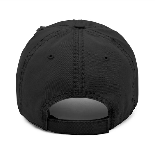 Black Distressed Hat
